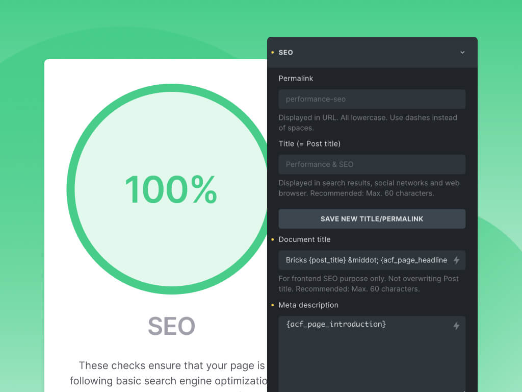 SEO friendly and fast performance websites development service